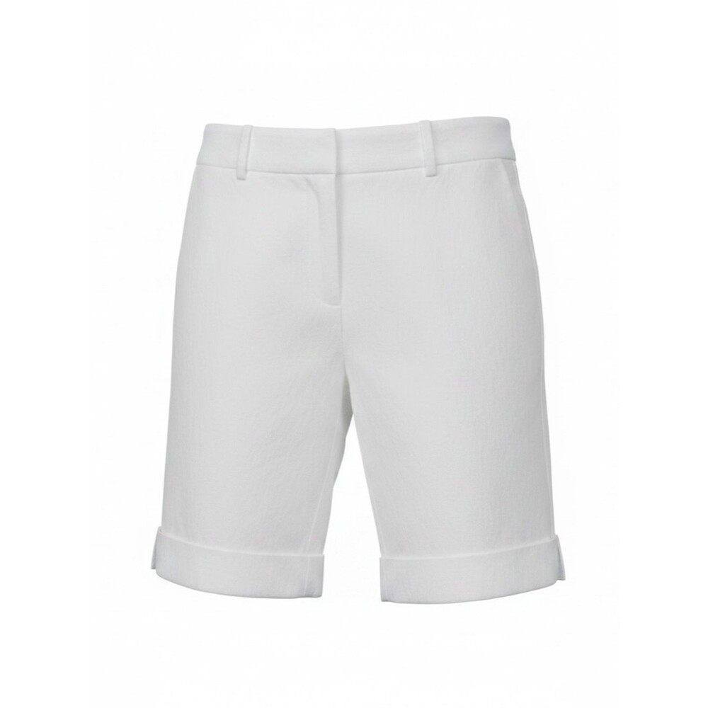 FLAWED White House Black Market White Bermuda Shorts for Women - Size 0